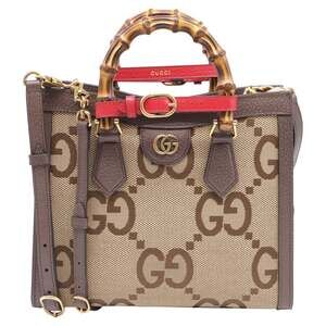 Gucci Diana Nm Bamboo Handle Tote Jumbo #256204G16B